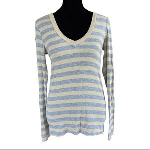 Michael Stars the original tee Gold and Grey Stripes One Size Fits Most